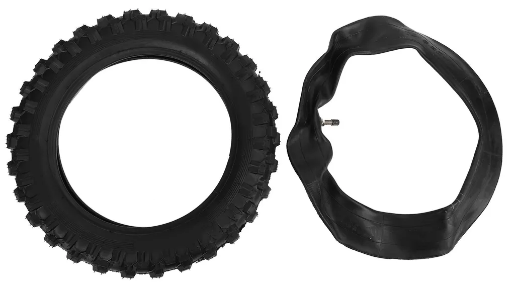Kit Pneu 2.50-10 Tout-Terrain Renforcé avec Chambre à Air Incluse