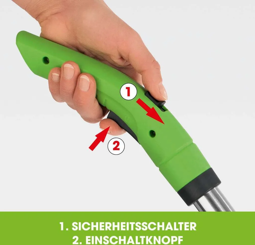 EASYmaxx Coupe-bordures sans fil Vert - Taille-bordure léger à batterie - 4