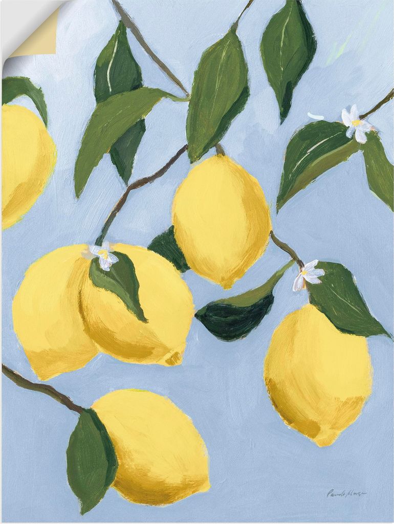 ARTland Wandbild, selbstklebend Lemon Tree Light Größe: 60x80 cm