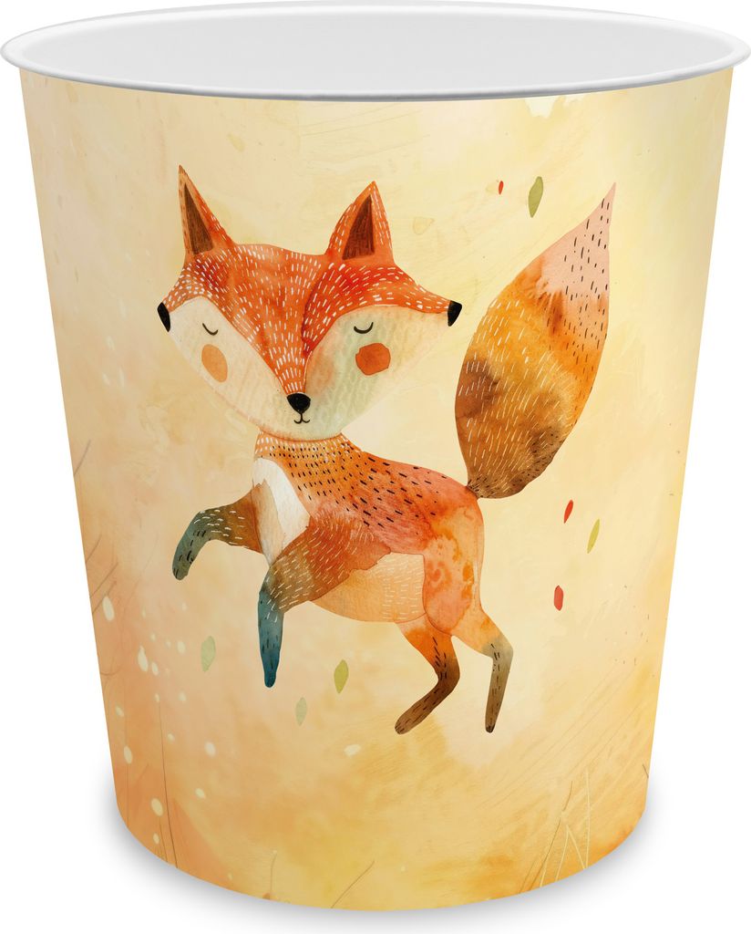 itenga Papierkorb für Kinder - Motiv FUCHS - ca. 11 Liter Produktbild 