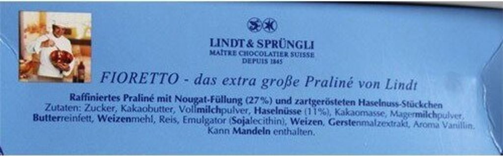 Lindt - FIORETTO Nougat - BOX 138g Zdjęcie produktu 5