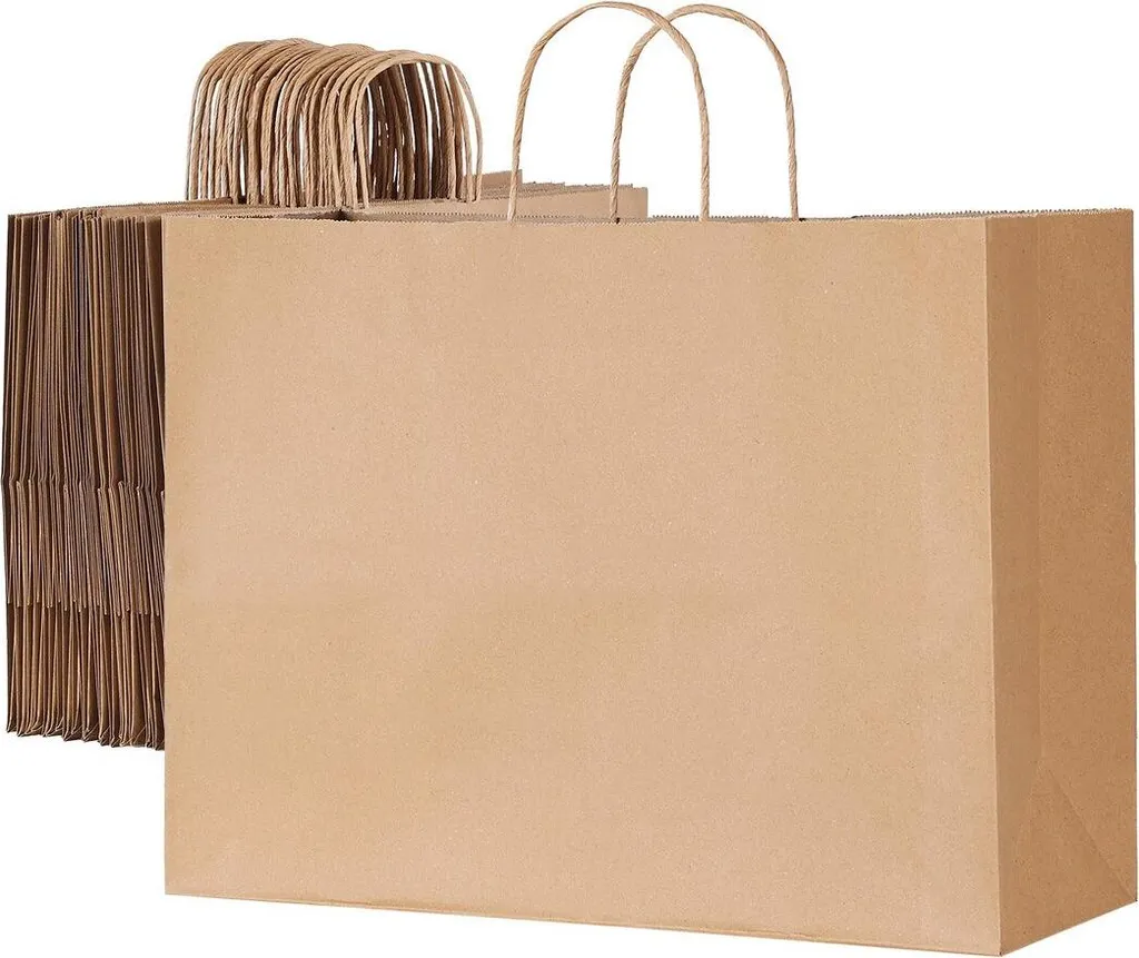 Sacs en papier kraft pour boutiques et commerces de prêt-à-porter