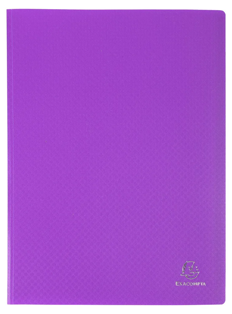 Porte-vues A4 Violet 120 Vues en Polypropylène Lot de 8 Exacompta
