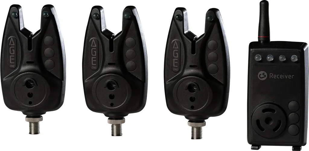 Détecteurs de touches Carp Sounder AGEone Kit 3+1 avec centrale radio