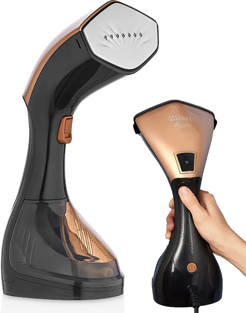 Zilan Raddrizzatore a vapore portatile per vestiti |1500 watt | compatto | uscita vapore 20g/min | spazzola a vapore | ferro da stiro a vapore per camicie ferro da stiro da viaggio raddrizzatore per tessuti ferro da stiro a vapore per vestiti