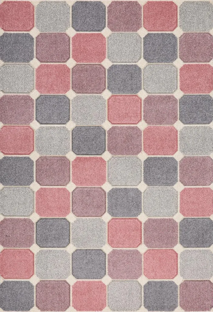 Tapis de salon 133x190 cm Portland - Idéal salon scandinave ou moderne