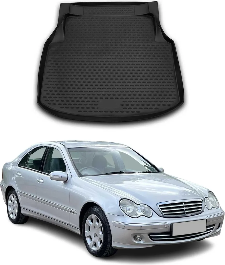 Tappeto Bagagliaio in Gomma per Mercedes Classe C W203 - Protezione Top