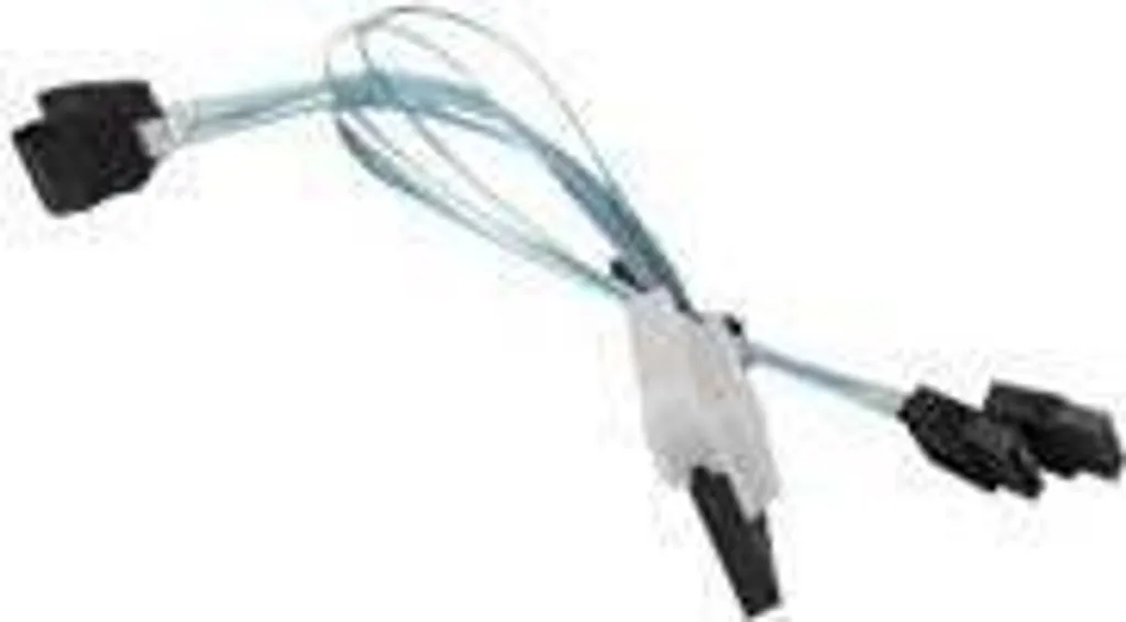 Câble Slimline SAS x8 vers 4x SATA avec connecteur LA 32AWG 16/26CM