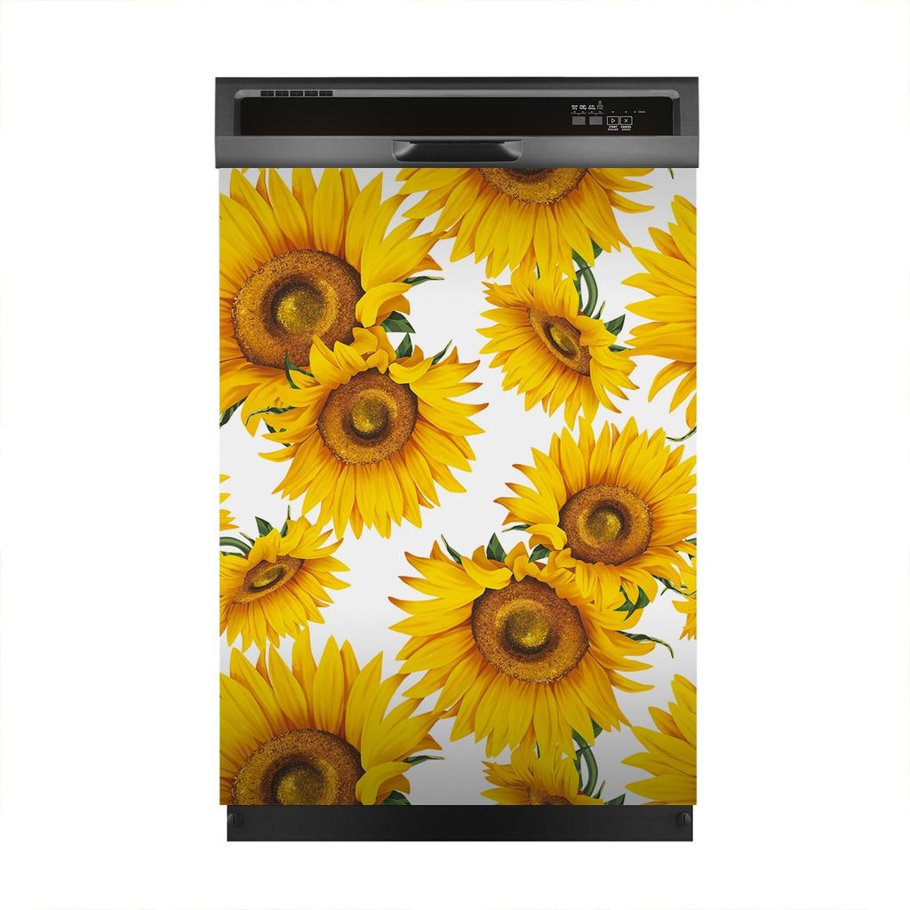 Magnete Dekorative 60x80 cm Küche Magnetmatte Spülmaschine - Sonnenblume Blumen