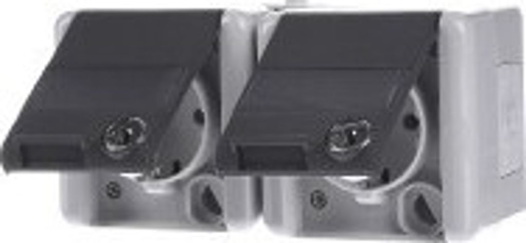 Jung SCHUKO-Steckdose 2-fach 16A 250V 8220 NAWSL (8220NAWSL)