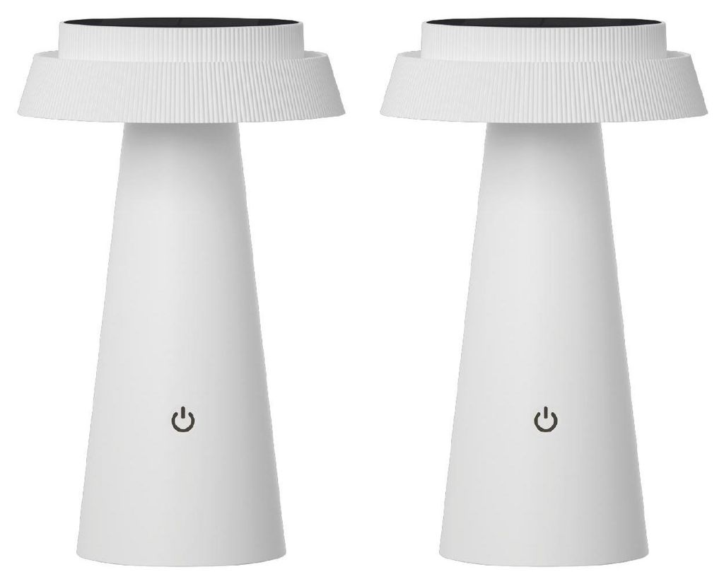 Luxus - Tafellamp Solar Mambo - Weiß - H23 x Ø14