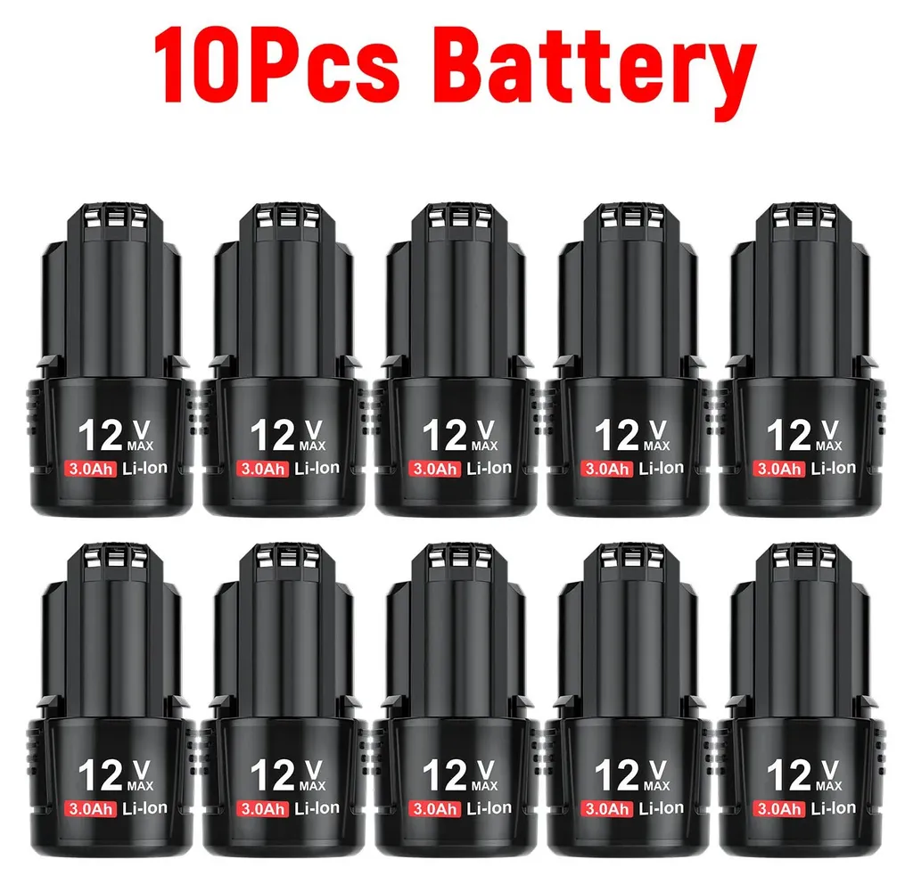 Stock 10 Pezzi Batteria Bosch BAT411 12V 3.0Ah Li-Ion per Aziende - 2