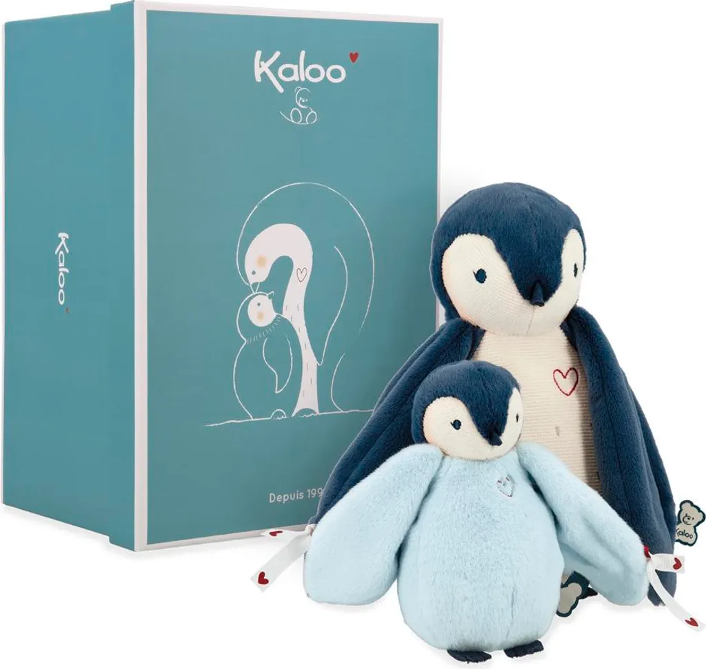 Doudou Pingouin Kaloo Bleu Collection Complices - Matières Recyclées