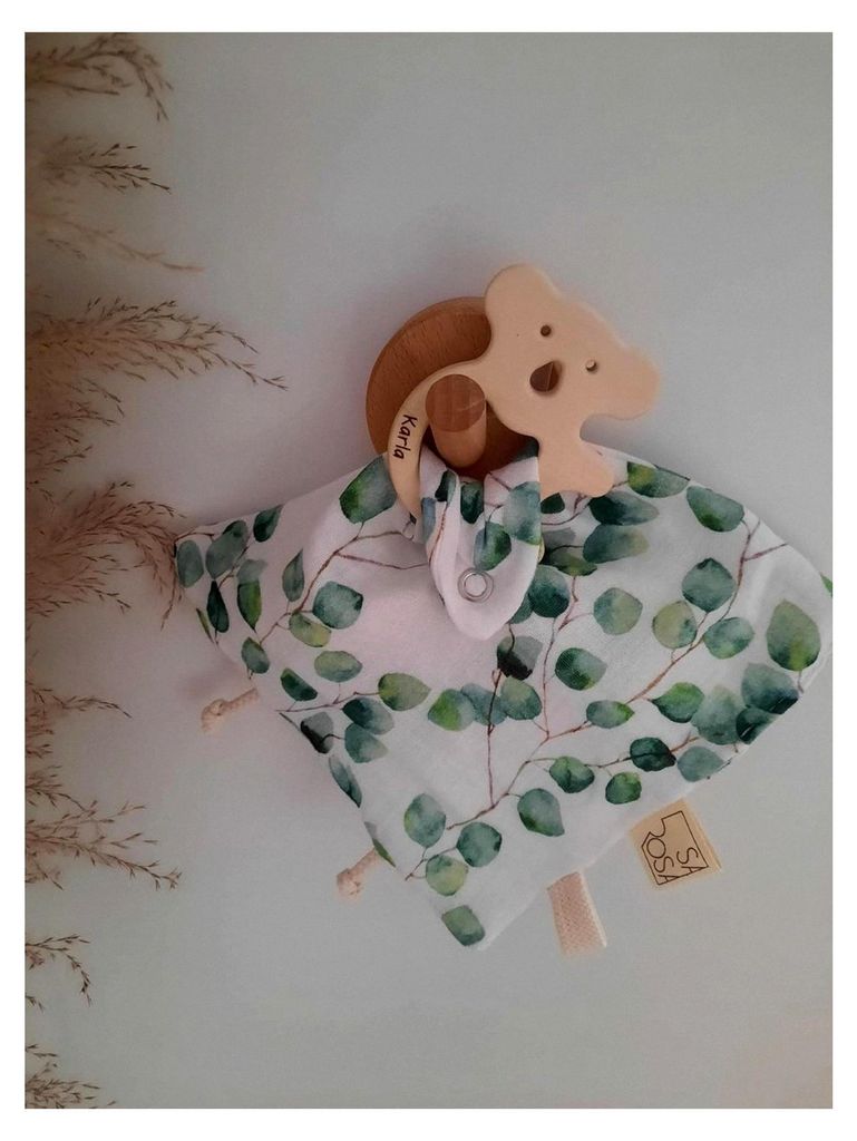 Knistertuch mit Namen | Geschenke zur Geburt und Taufe | personalisierter Greifling