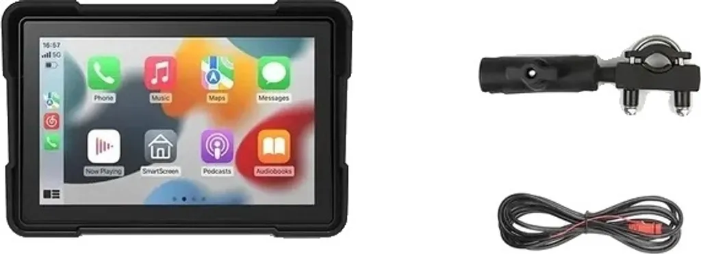 Écran GPS moto étanche IPX7 avec CarPlay sans fil et double Bluetooth