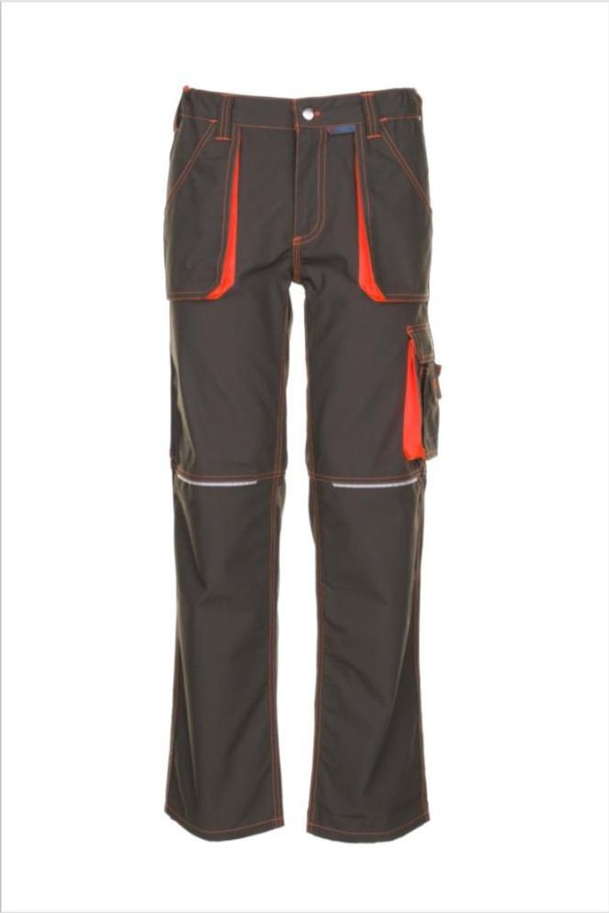 Planam Basalt Neon Bundhose oliv/orange Gr. 48, 6222048