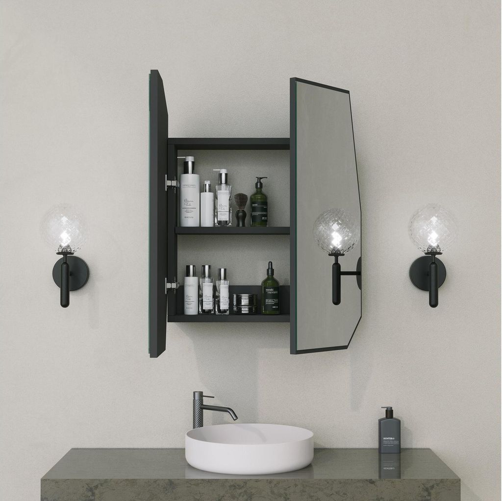 Skye Decor, Quartz Cabinet - Black, Badezimmerschrank, Produktbild 2