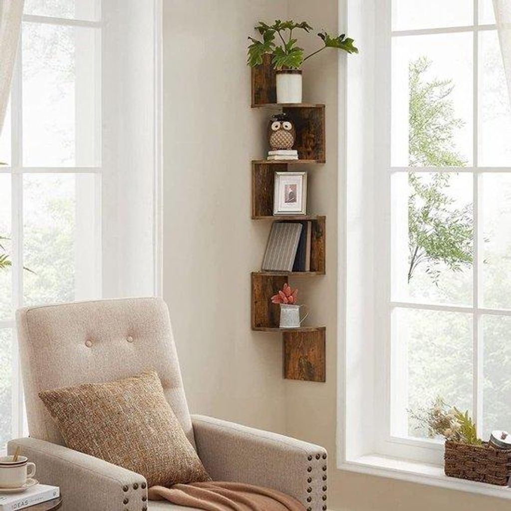 Hohe Wandleiter, 5 Schiebewände, zweifarbige Wandplatte, für Küche, Schlafzimmer, Wohnzimmer, Büro, dunkelbraun, LBC20BX