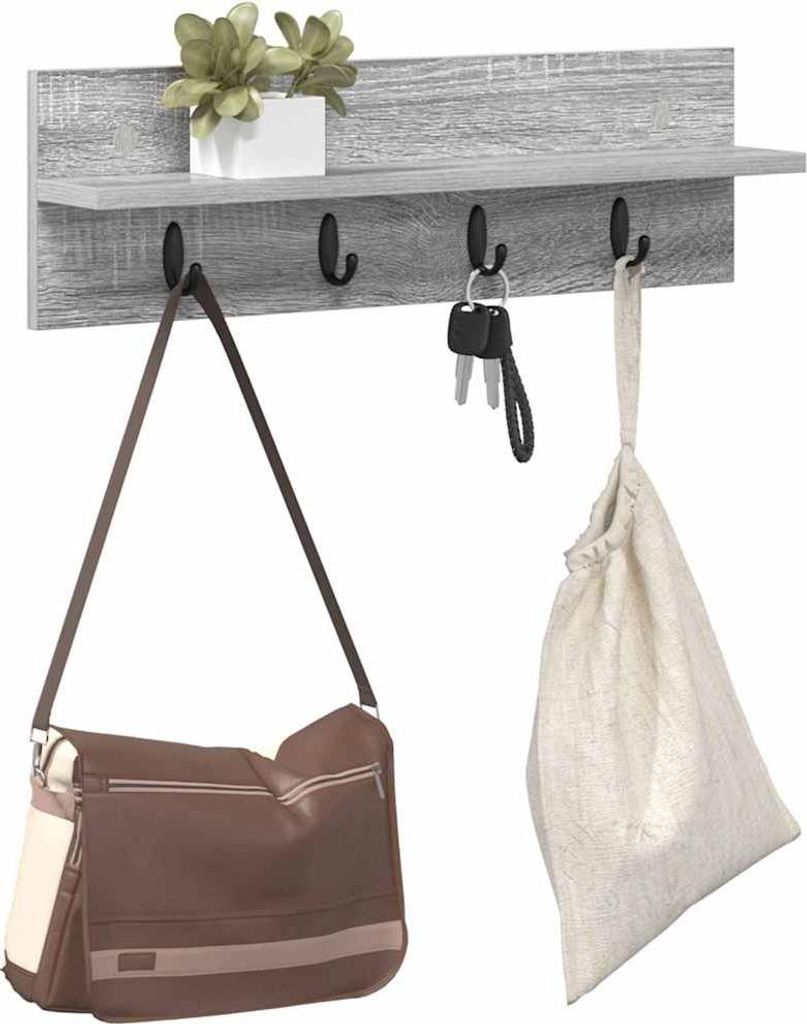 "Winterschlussverkauf "Schweberegal schlichte Design - Hängeregal 10Kg belastbar - Wandmontierter nachttisch Graues Sonoma 60x10,5x18 cm NeuMöbel...