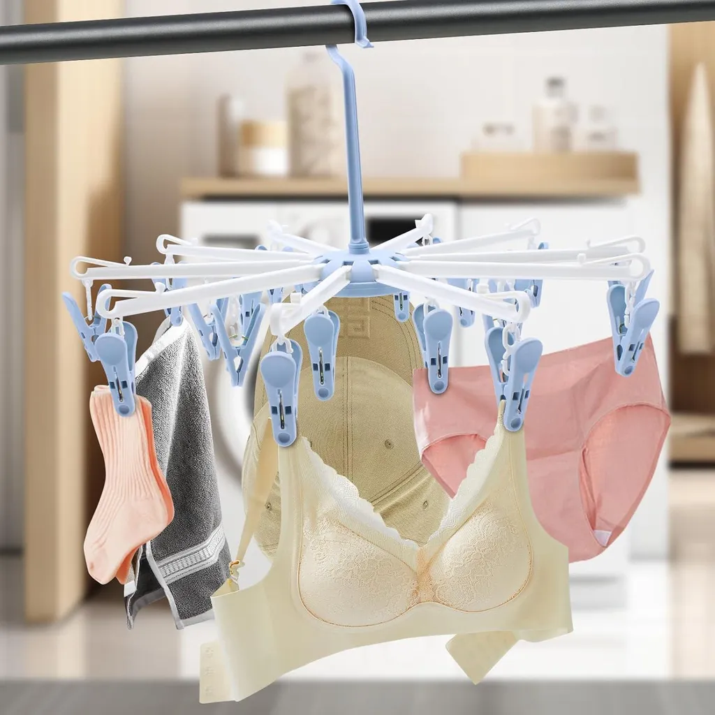 Solution de Séchage pour Chaussettes et Linge Délicat - Pack de 2 Bleu