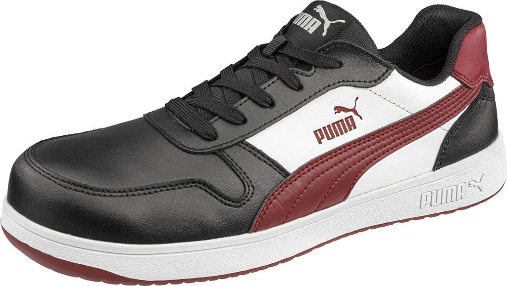 Puma FRONTCOURT Sicherheitsschuhe S3L ESD SR schwarz/weiß 44