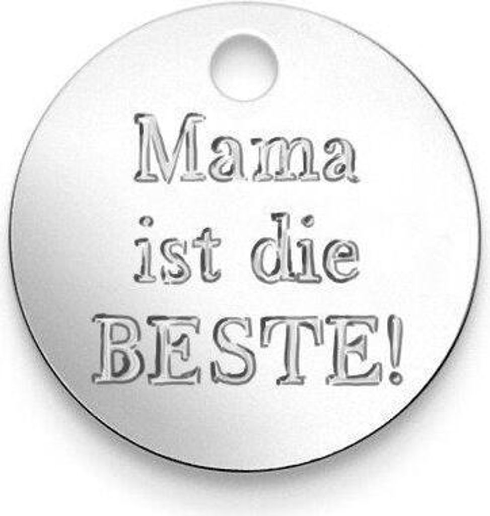 Thankgoods Armkette mit runden Anhänger und der Gravur Mama ist die Beste