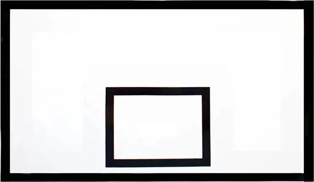 Panneau de basket 180x105 cm en aggloméré blanc Softee de 20 mm