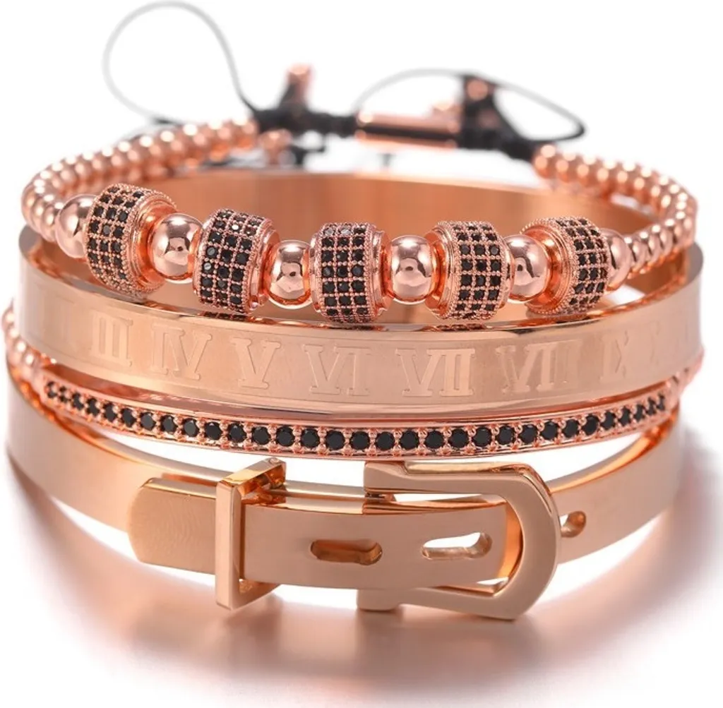 Set Gioielli Wren KP17793 Eleganza Oro/Rosa - Regalo di Lusso