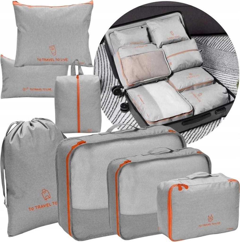 7er Set praktische Reiseorganizer - Ordnung und Übersicht Produktbild 