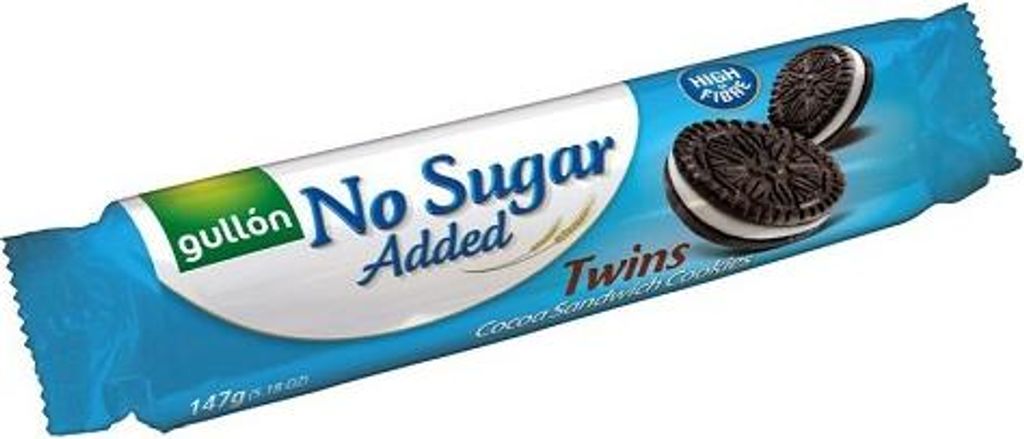Gullon Ciasteczka Twins z kremem kakaowym bez cukru 147 g Produktbild 