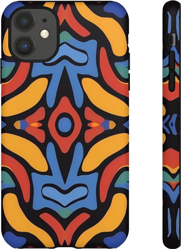 Farbenfrohes abstraktes Muster – Hülle Kompatibel mit iPhone 11