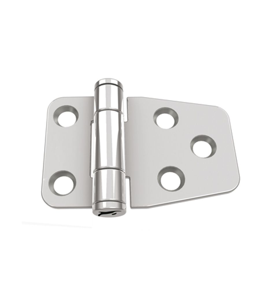 Scharnier mit Halteautomatik, 57x45mm, Edelstahl A4