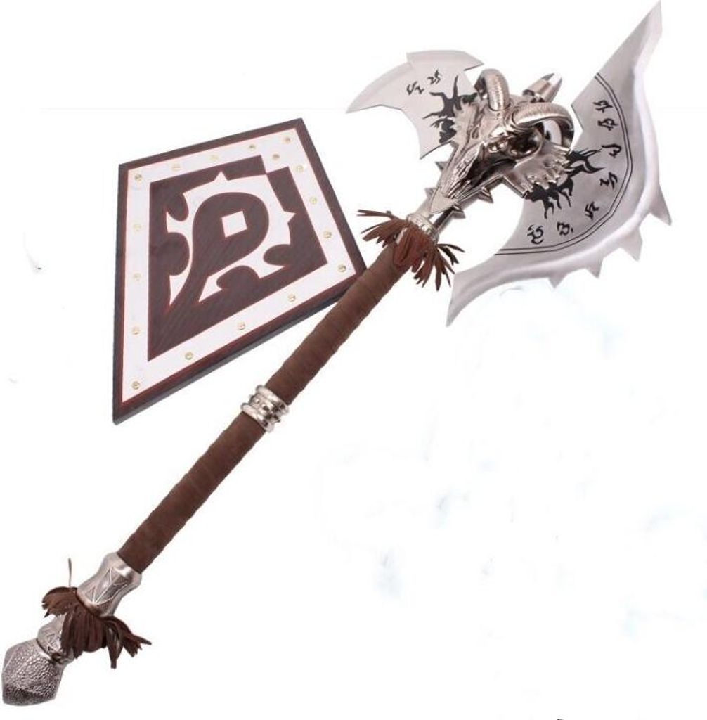 Fantasy Deko-Axt Shadowmourne Stil 110 cm mit Wandhalterung Produktbild 
