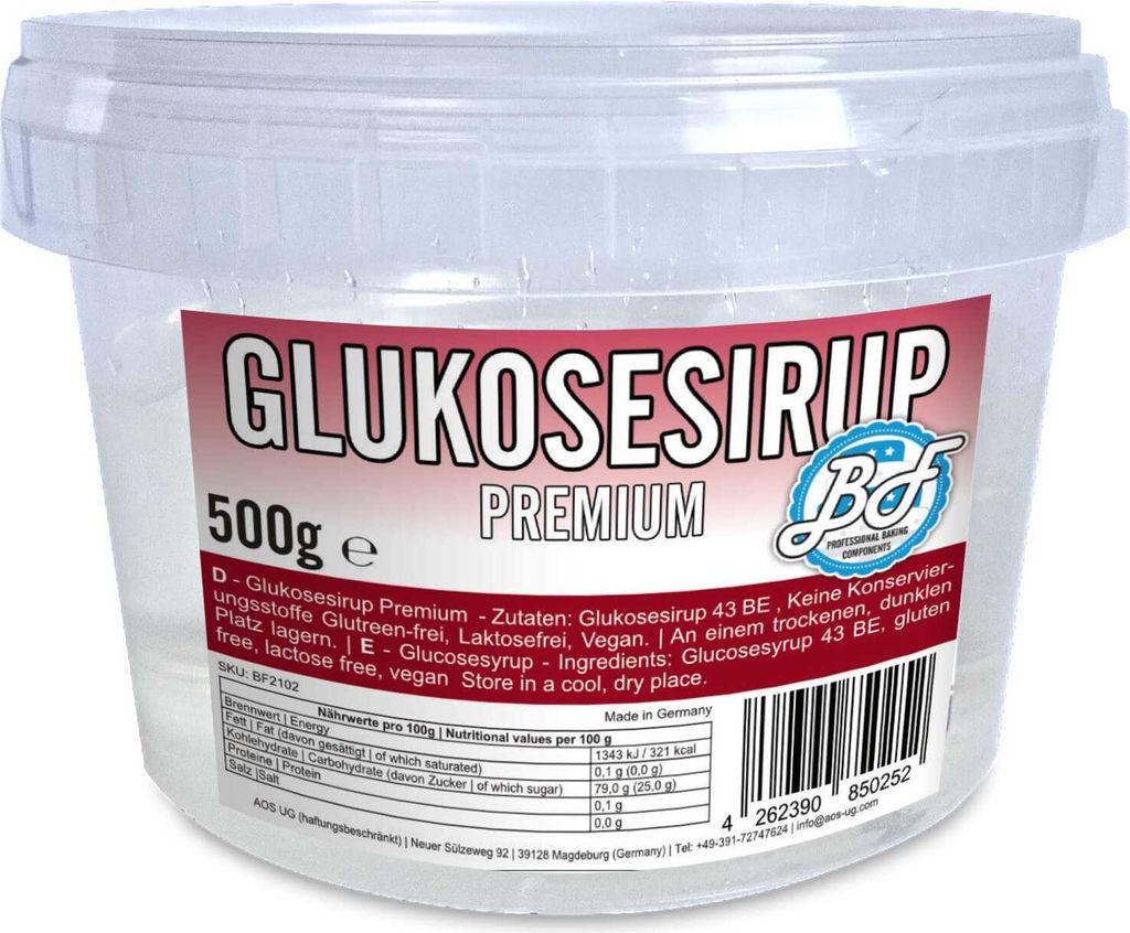 Brotfrei Glukosesirup Premium 500g Produktbild 
