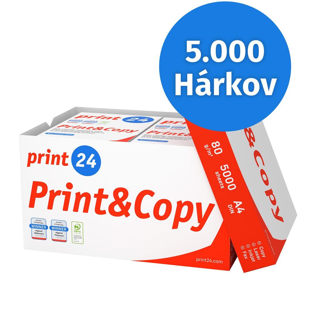 print24 Tlačový papier Kopírovací papier 5000 listov 10 x Obrázok produktu 