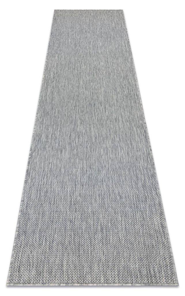 Teppich, Läufer SISAL SION A5165A Melange flach gewebt grau Grau 70x200 cm