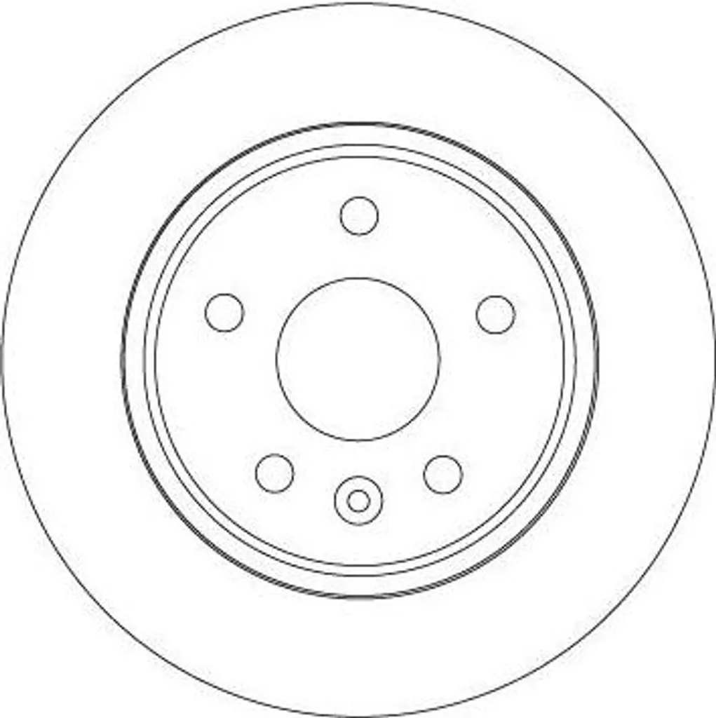 Disque de frein TRW DF6846 robuste et durable pour Opel Astra K 13597355