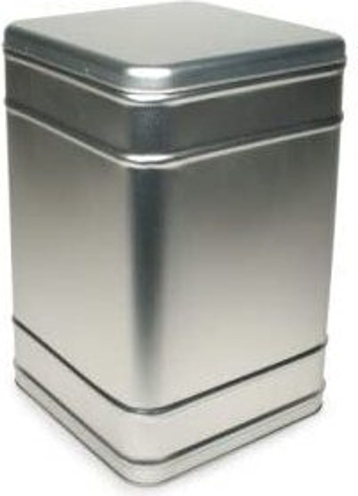 Vorratsdose mattsilber, 2kg Scharnierdeckel, eckig 169 x Produktbild 