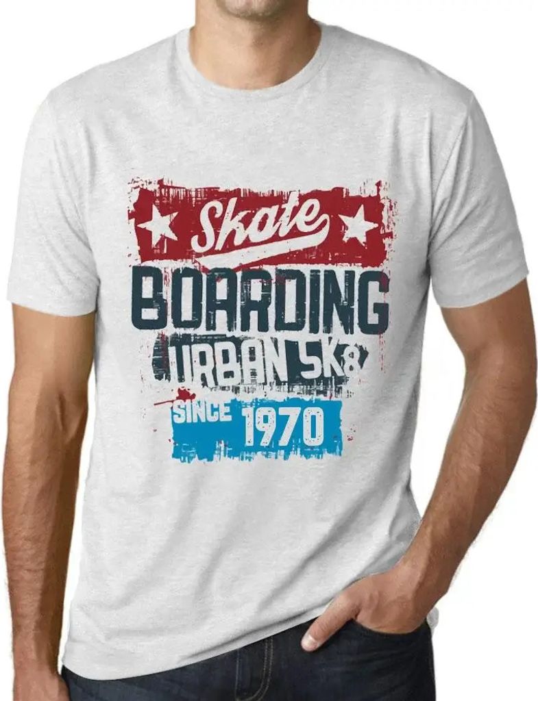 Herren Grafik T-Shirt Urbanes Skateboard seit 1970 – Urban Skateboard Since 1970 – Geschenk 54. Geburtstag Jahrestag 54 Jahre Jubiläum 54 Jäh...