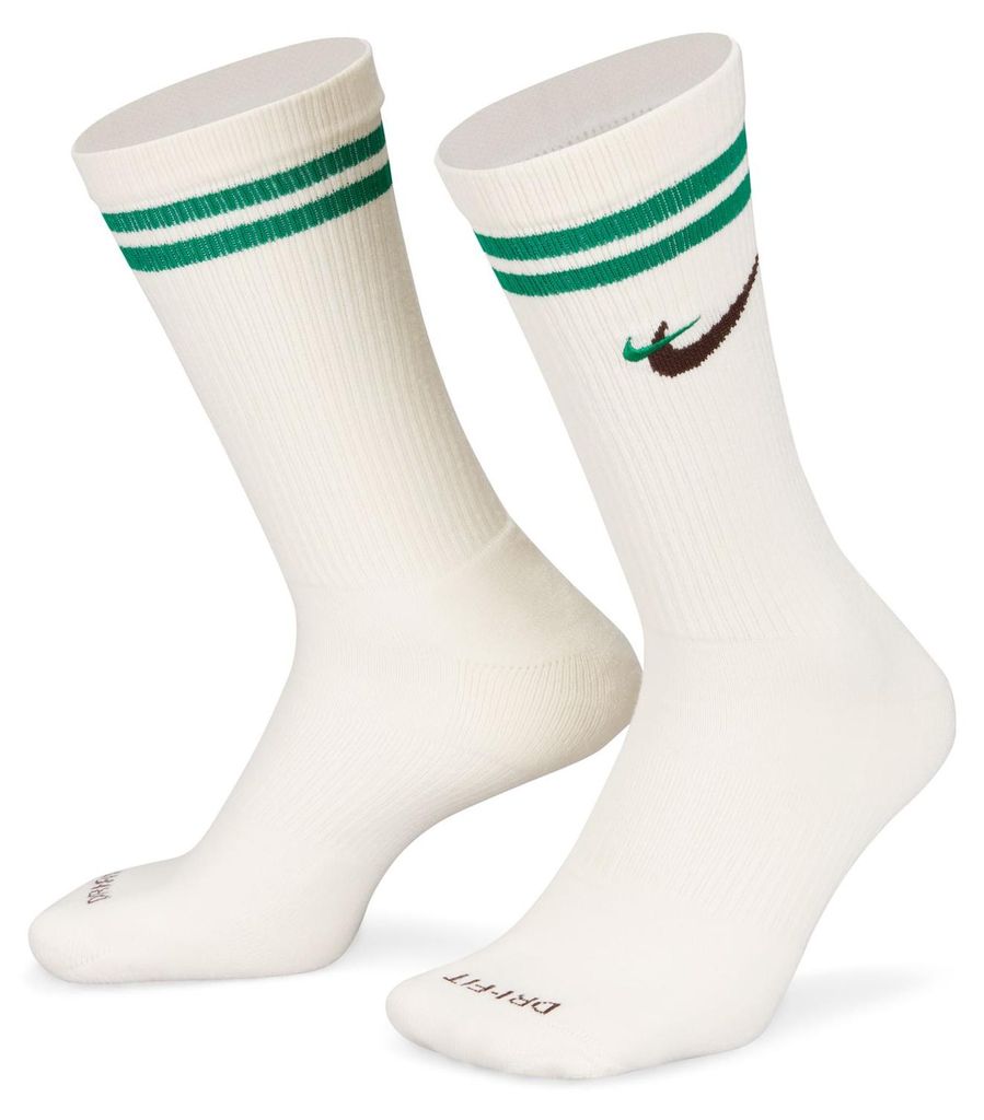 Nike Everyday Plus Force Gepolsterte Crew-Socken 1Paar weiß/grün/schwarz weiß/grün/schwarz M
