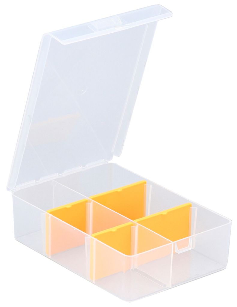 Allit EuroPlus Basic 11/2-4, Schowek, Przezroczysty, Żółty, Zdjęcie produktu 