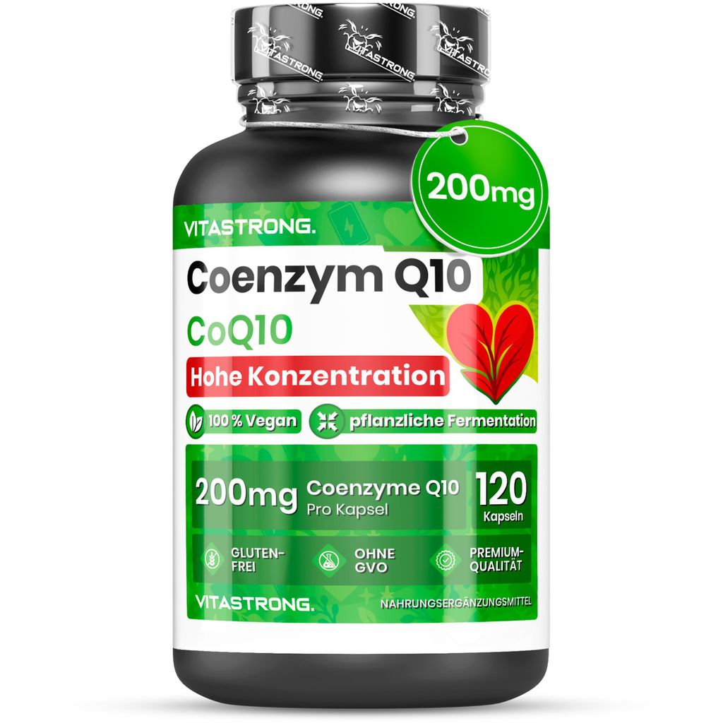 Vitastrong Koenzým Q10 200 mg kapsuly, CoQ10 Ubiquinol, Obrázok produktu 