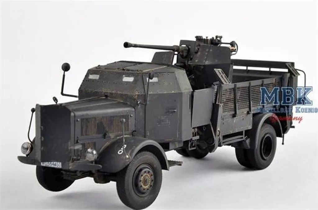 Maquette Trumpeter L4500A avec canon Flak 37 en plastique