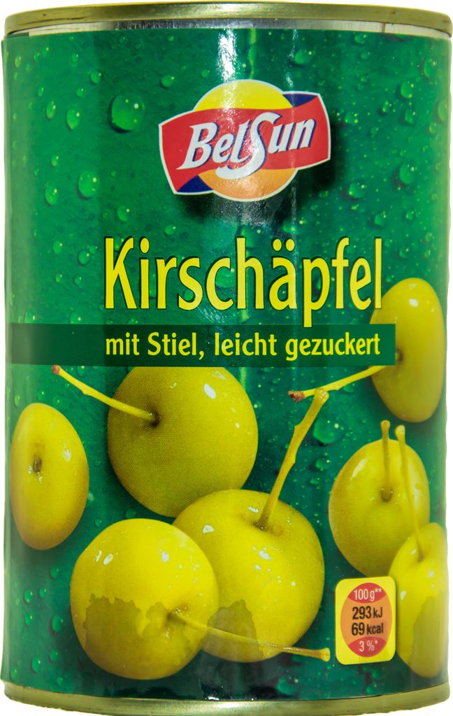 BelSun KIRSCH-APFEL-ÄPFEL mit Stiel 6 Dosen Füllm 425g ATG Produktbild 