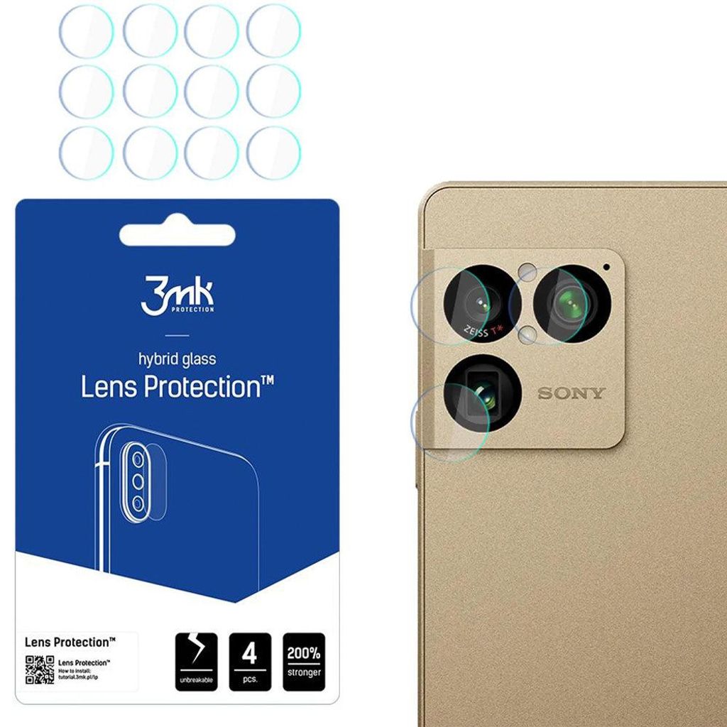 Protezione per l'obiettivo dello Xperia 1 VIII, 3mk, Immagine del prodotto 
