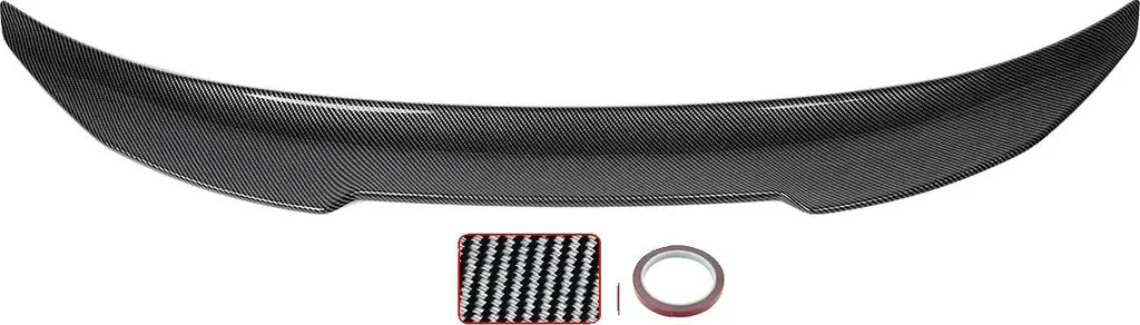Spoiler arrière voiture de sport look carbone vert gazon pour tuning