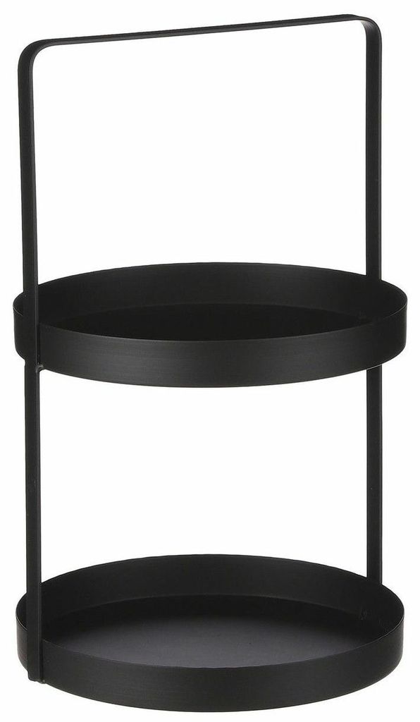 Sľudové dekorácie Etagere - H41 x Ø25 cm - Kov - Čierna Obrázok produktu 