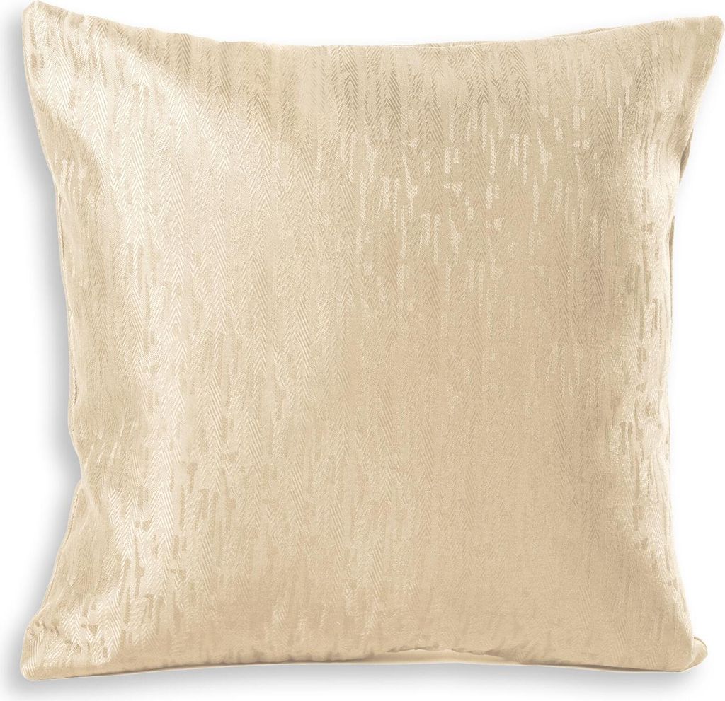 Kissenhülle Jacquard Kissenbezug ca. 40x40 cm beige