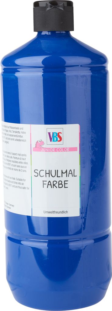 VBS Schulmalfarbe 1.0 l für kreatives Malen in der Schule und zu Hause Blau