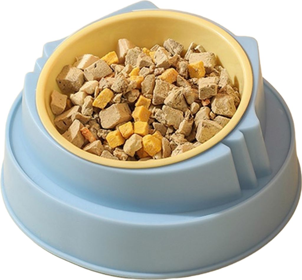 Erhöhter Futternapf für Hunde, Einzel-/Doppelnapf, auslaufsicher, rutschfest, für Katzen, Futter- und Wassernapf für Hunde, Katzen, Kätzchen